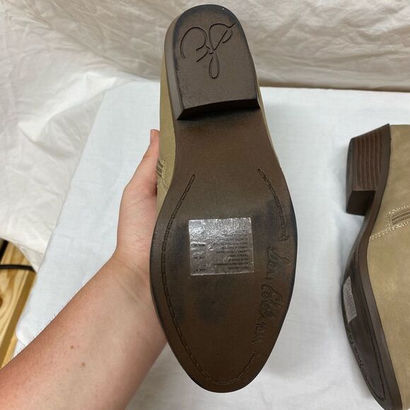 Sam Edelman Petty Packer Putty Leather Ankle Boots Size 5 - Picture 10 of 13